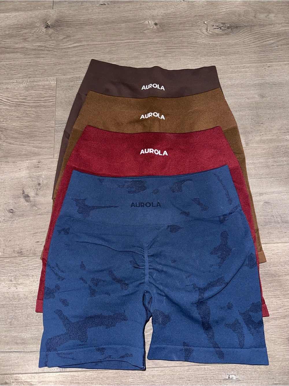 4 Pairs of AUROLA Intensify Scrunch Shorts